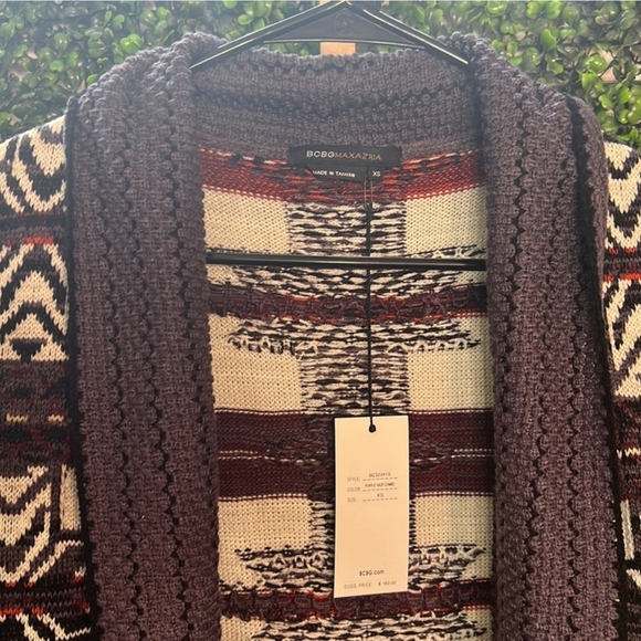 BCBGMaxAzria Tribal Open Cardigan Sweater | NWT - Picture 2 of 8